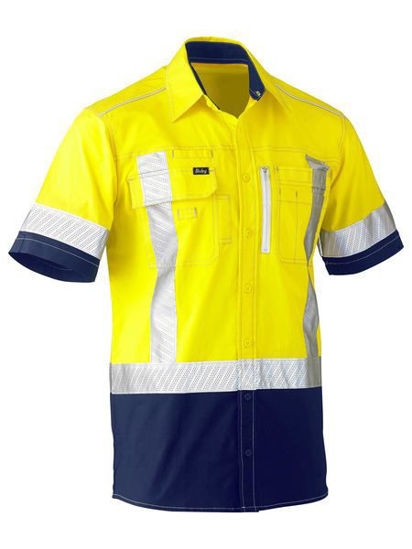 Picture of Bisley Flx & Move™ X Taped Hi Vis Utility Shirt BS1177XT