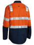 Picture of Bisley Taped Hi Vis Cool Lightweight Shirt with Shoulder Tape BS6432T