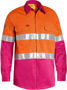 Picture of Bisley Taped Hi Vis Cool Lightweight Shirt BS6696T