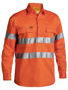 Picture of Bisley Taped Hi Vis Closed Front Drill Shirt BTC6482