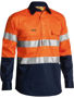 Picture of Bisley Taped Hi Vis Closed Front Drill Shirt BTC6456