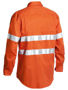 Picture of Bisley Taped Hi Vis Cool Lightweight Drill Shirt BS6897