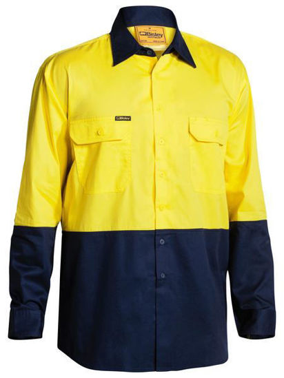 Picture of Bisley Hi Vis Cool Lightweight Drill Shirt BS6895