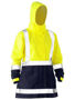 Picture of Bisley Women's Taped Hi Vis Recycled Rain Shell Jacket BJL6766T