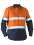 Picture of Bisley Bisley Recycle Taped Two Tone Hi Vis Drill Shirt BS6996T