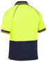 Picture of Bisley Two Tone Hi Vis V-NeckPolo BK1440