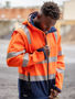 Picture of Bisley Taped Two Tone Hi Vis 3 in 1 Soft Shell Jacket BJ6078T