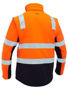 Picture of Bisley Taped Two Tone Hi Vis 3 in 1 Soft Shell Jacket BJ6078T