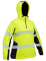 Picture of Bisley Women's Flx & Move™ Hi Vis Taped Liquid Repellent Fleece Hoodie BKL6571T