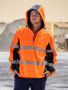 Picture of Bisley Flx & Move™ Hi Vis Taped Liquid Repellent Fleece Hoodie BK6571T