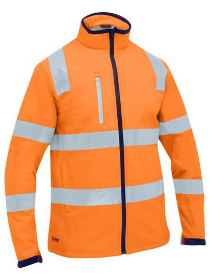 Picture of Bisley Taped Hi Vis Soft Shell Jacket BJ6058T