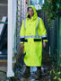 Picture of Bisley Taped Hi Vis Long Rain Coat BJ6961T