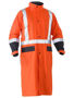 Picture of Bisley Taped Hi Vis Long Rain Coat BJ6961T