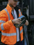 Picture of Bisley Taped Hi Vis Reversible Puffer Jacket BJ6350HT