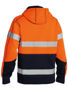 Picture of Bisley Taped Hi Vis Zip Fleece Hoodie with Sherpa Lining BK6988T