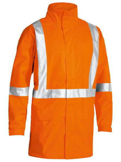 Picture of Bisley X Taped Hi Vis Rain Shell Jacket BJ6968T