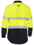 Picture of Bisley Apex 185 Taped Hi Vis FR Ripstop Vented Shirt BS8438T