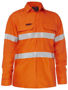 Picture of Bisley Apex 185 Taped Hi Vis Ripstop FR Vented Shirt BS8439T