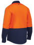 Picture of Bisley Two Tone Hi Vis Long Sleeve Shirt BS6442