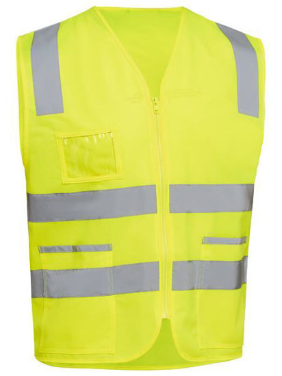 Picture of Bisley Taped Hi Vis Safety Zip Vest BV0341T