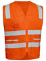 Picture of Bisley Taped Hi Vis Safety Zip Vest BV0341T